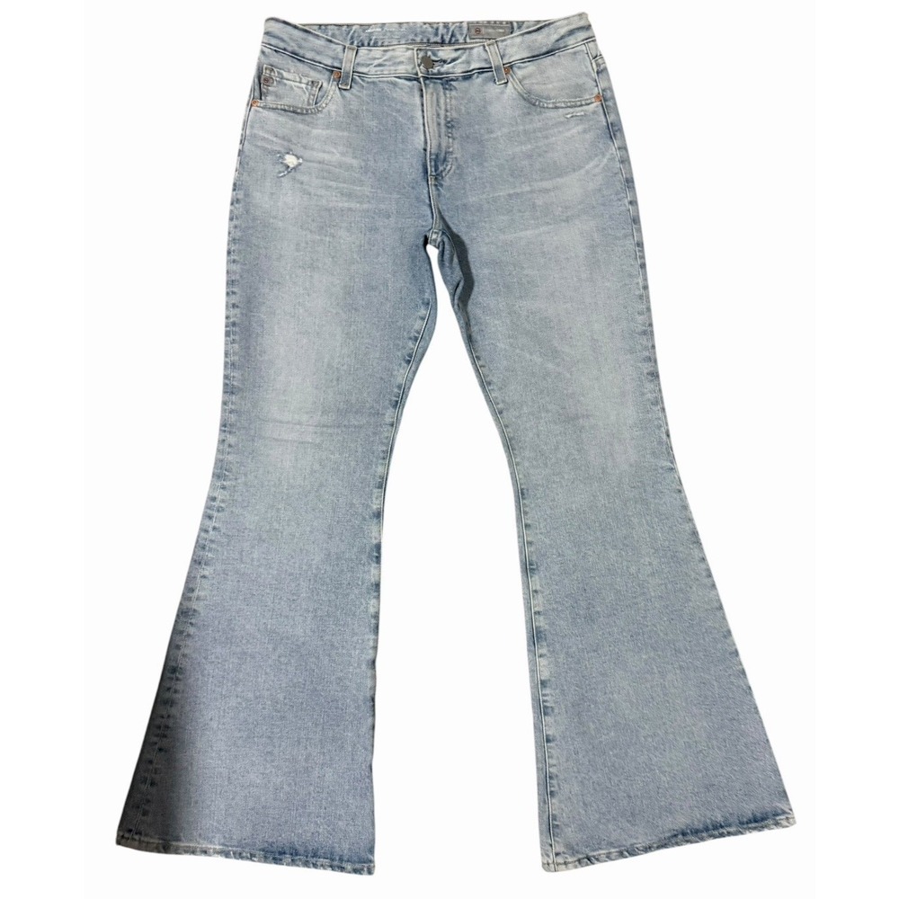 AG Adriano Goldschmied Angeline Mid Rise Flare Jeans Contour 360 Women's Sz 32